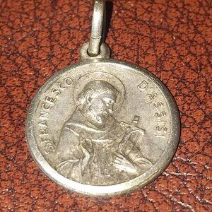 Take Extra 50% Off▶▶15mm Sterling Silver St Francis Medal